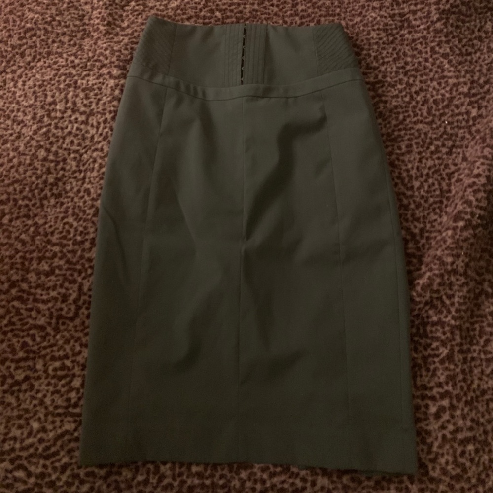 Express gray midi skirt